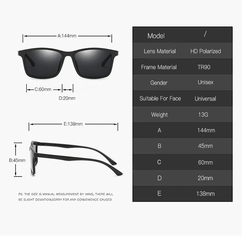 2023 New Fashion Polarized Sunglasses Color Changing Men Outdoor Sports Cycling Eyewear Road Mountain Bike Cycling Glasses