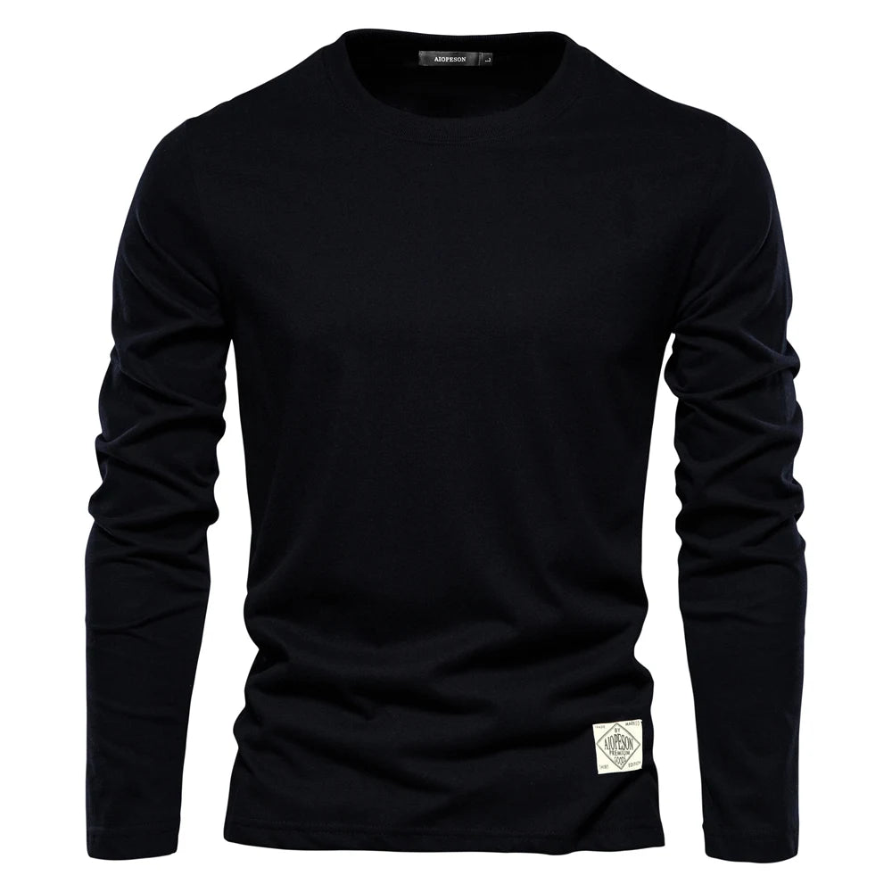 Men's 100% Cotton Long-Sleeve T-Shirt