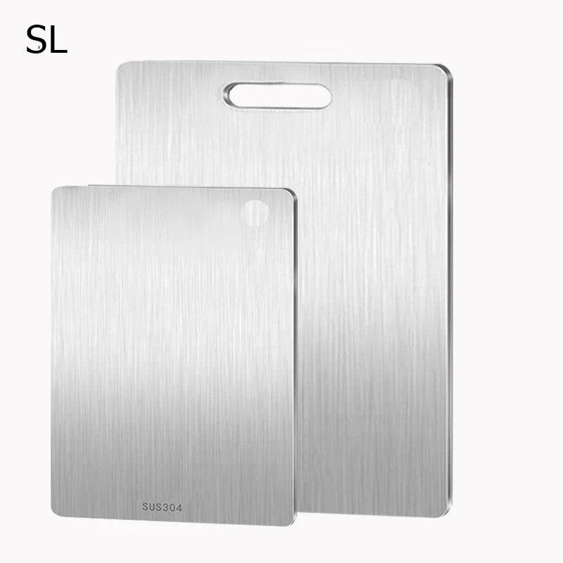 Double-Sided Stainless Steel & Titanium Cutting Board