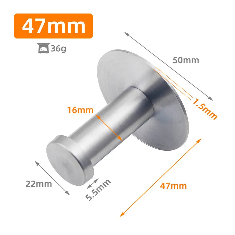 1 crochet robuste en acier inoxydable, crochet autocollant pour cuisine, salle de bain, porte murale, porte-clés, support pour vêtements et serviettes
