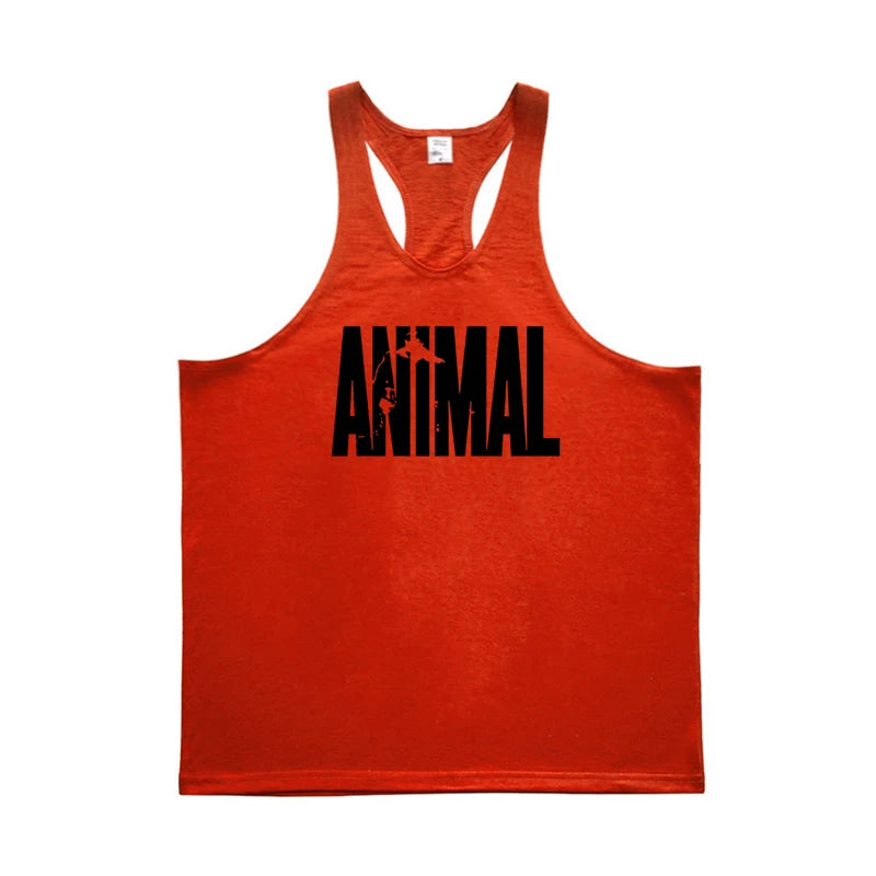 Men's Animal Print Bodybuilding Tank Top