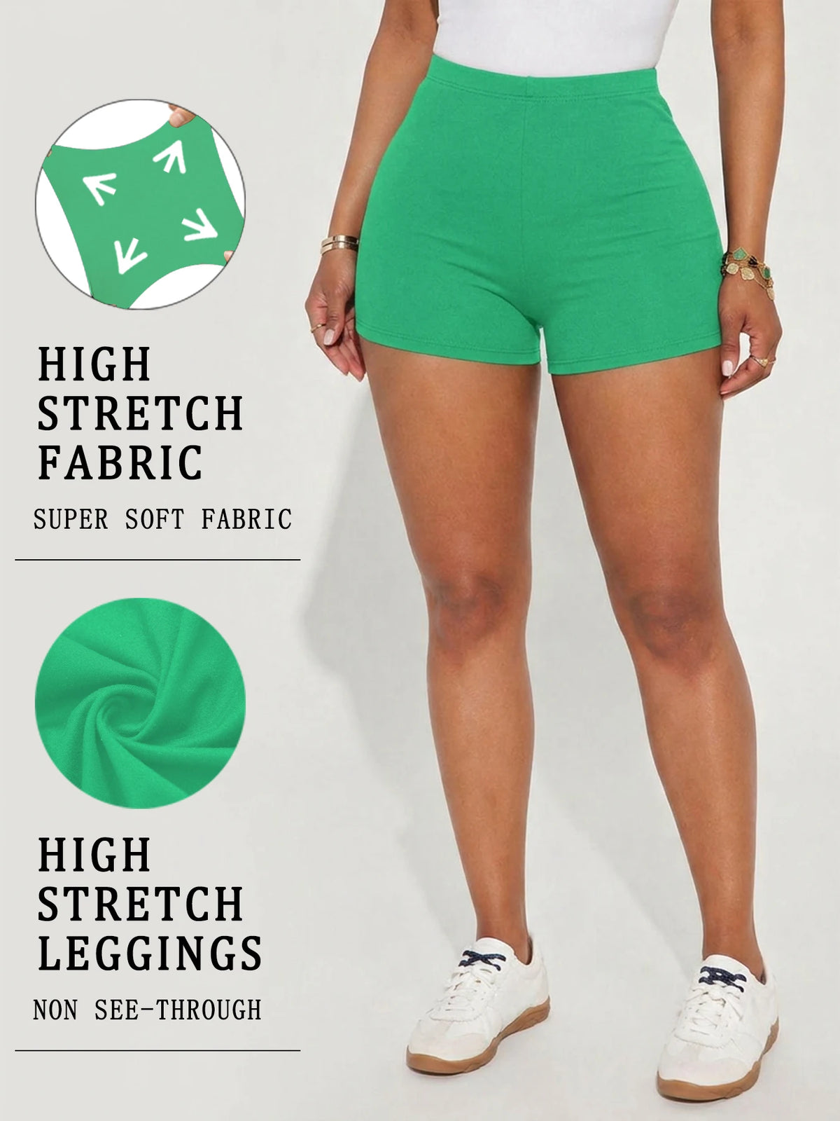 High Elasticity Sports Shorts Biker Shorts For Women Super Soft Yoga Running Push Up Gym  Fitness Women's Activewear