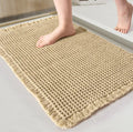 Home Fashion Waffle Bathroom Door Absorbent Carpet