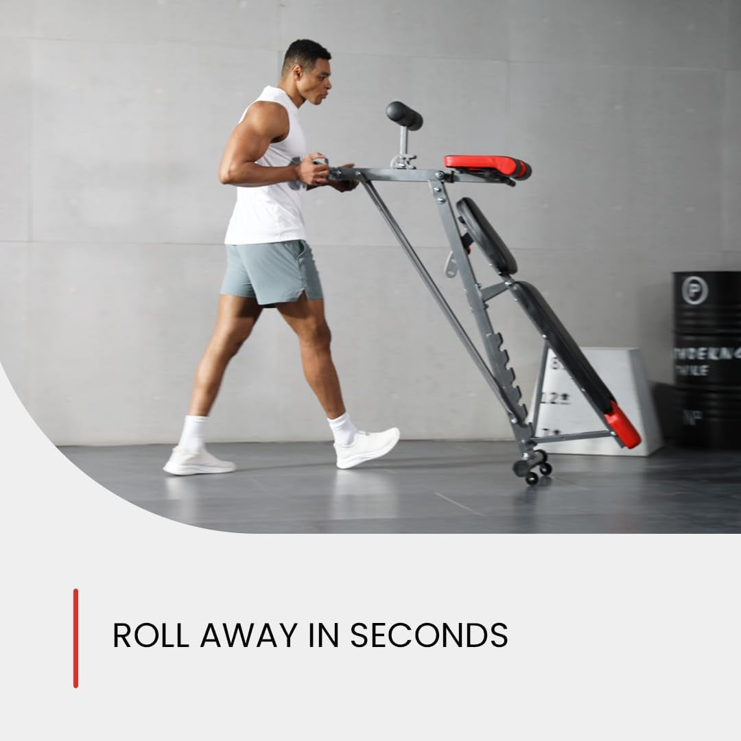 Finer Form Multi-Functional Adjustable FID Weight Bench and Roman Chair System