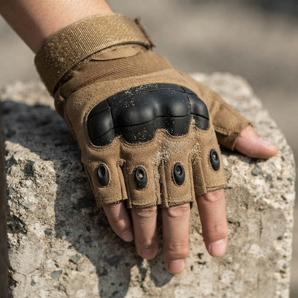 Tactical Fingerless Riding Gloves