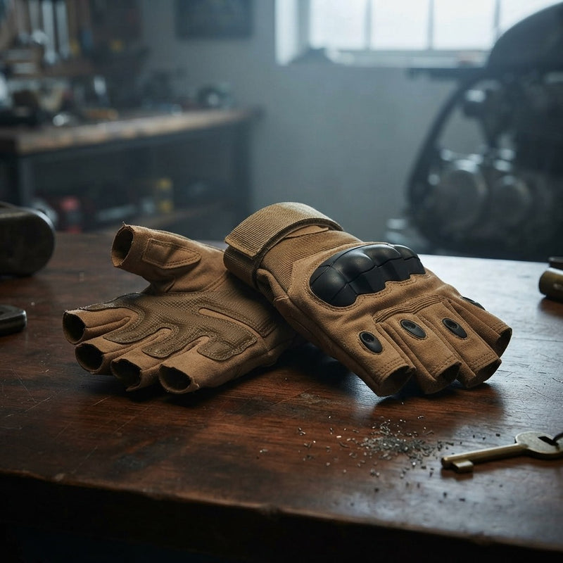 Tactical Fingerless Riding Gloves