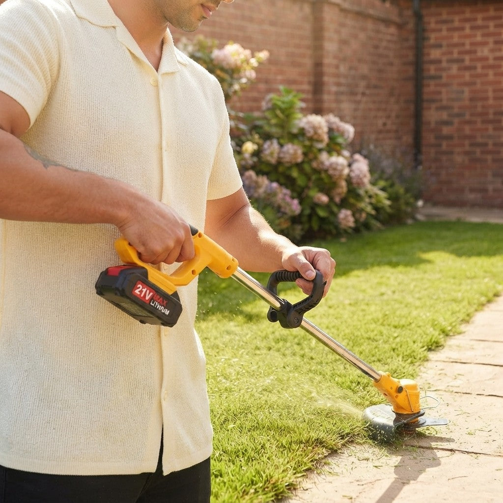 Cordless Electric Lawn Mower Grass Trimmer