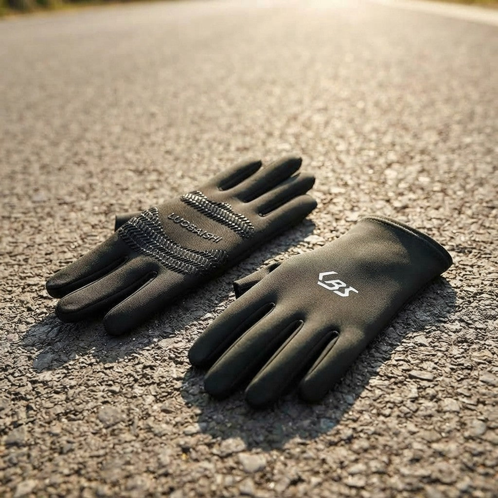 Gants de cyclisme en soie glacée