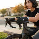 Gants de cyclisme en soie glacée