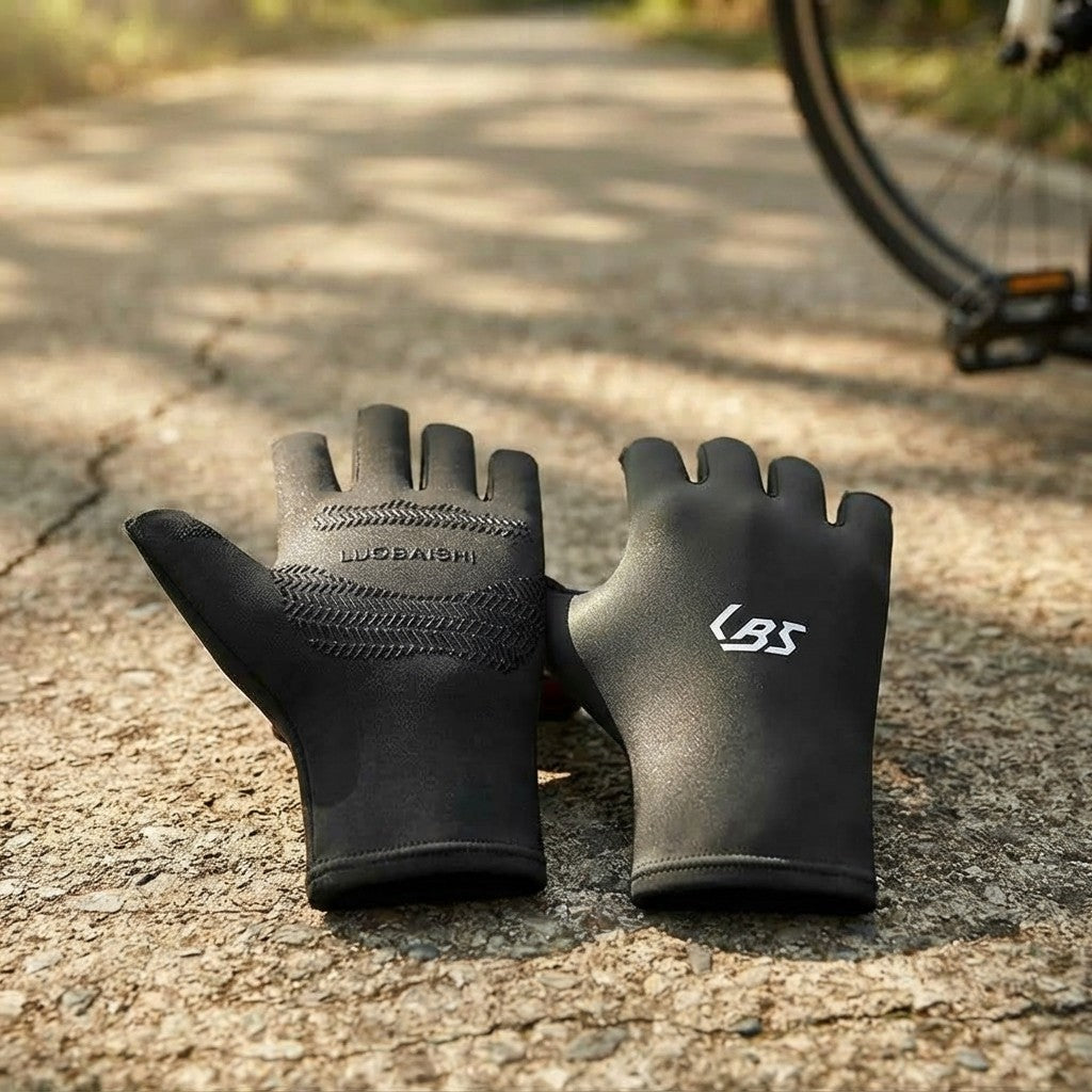 Gants de cyclisme en soie glacée