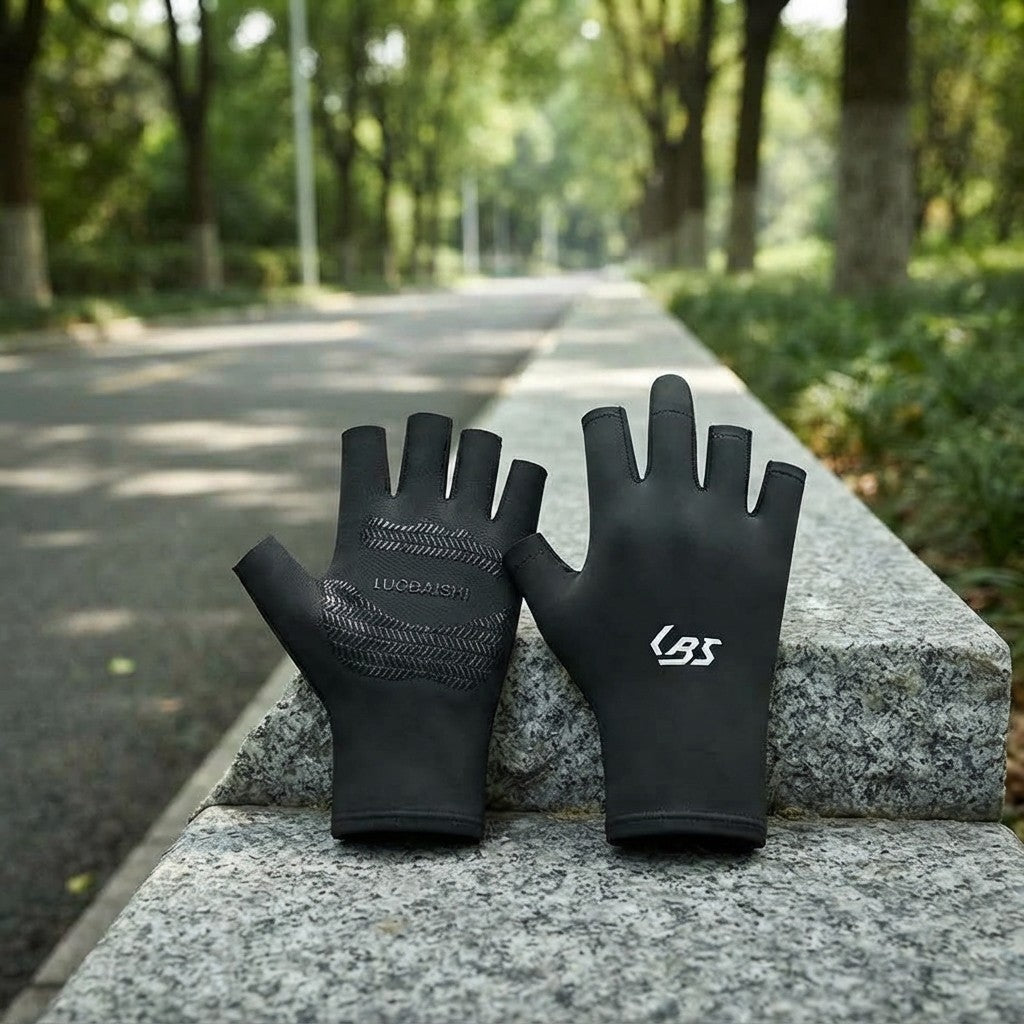 Gants de cyclisme en soie glacée