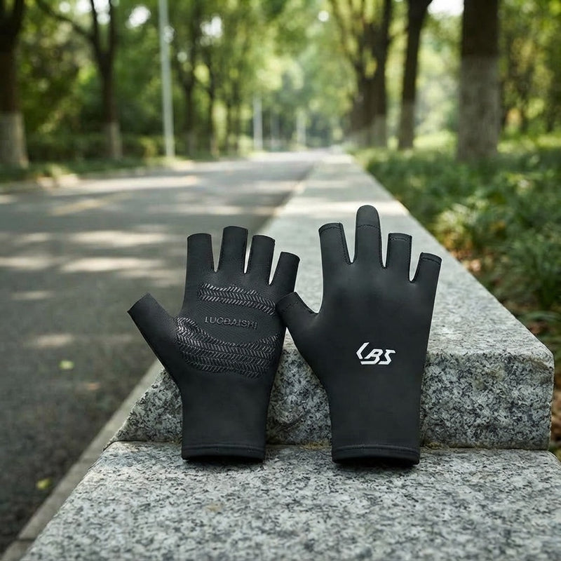 Gants de cyclisme en soie glacée